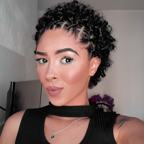 Short Curly Black Hairstyles, Hairstyles For Short Curly Hair Black, Short Coily Hairstyles, Really Short Curly Hairstyles, Hairstyle Short Curly Hair, Big Chop Curly Hair, Short 4b Hair, Big Chop Styles, Big Chop Hairstyles