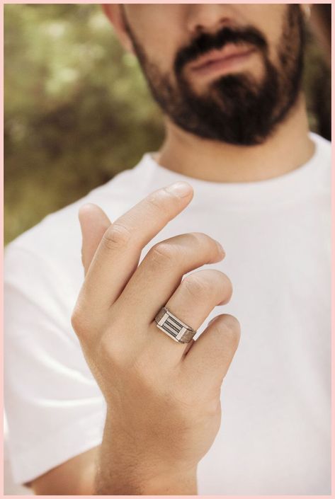 [AffiliateLink] 'A Thick Silver Ring Will Never Be Ordinary Again! A Unique Design, A Simple Geometric Look, And A Beautiful Black-Silver Colour. This Ring Is Solid, Made Of Oxidized Sterling Silver 925. A Gift For A Loved One Or A Gift For You! Product Details The Ring's Surface Is 1.55Cm X 1Cm (Approx. 0.61' X 0.4'). The Lower Part Is 7.6Mm Wide (Approx. 0.3'). It Has Been Oxidized To Bring Out Its Special Look. Options --> The Ring Is Available In Many #engagementringsformen Luxury Modern Men's Promise Ring, Cheap Men's Engagement Jewelry, Cheap Modern Silver Men's Ring, Luxury Men's Ring With Oxidized Finish For Engagement, Cheap Silver Men's Ring For Gift, Luxury Oxidized Finish Ring As Gift, Cheap Personalized Silver Men's Ring, Luxury Men's Oxidized Open Ring, Cheap Elegant Men's Ring