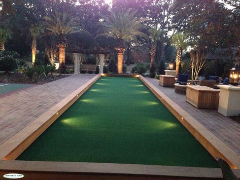 Buy 1 Get 1 Free on our OHIO Turf!! Customer Project: Seeking a low-maintenance solution, one of our customers purchased Artificial Turf to create a backyard Bocce Ball court for family gatherings. Shop our inventory - LINK IN BIO Cornhole Area In Backyard, Cornhole Court, Bocce Court Backyard, Outdoor Sports Court, Land Scaping, Bocce Ball Court, Bocce Court, Court Yard, Desert House