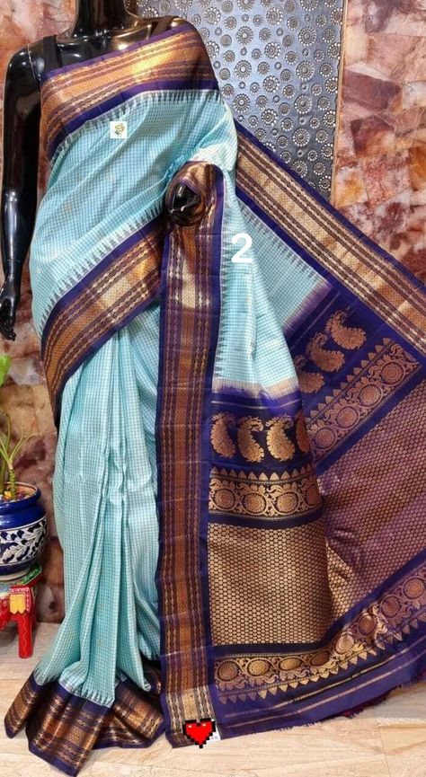 Excited to share the latest addition to my #etsy shop: Silk Mark Certified Handloom Gadwal Silk Saree,Kuttu Border,All Over Check and Buttis,Rich Pallu,Handwoven Zari Work,Silk Sarees for Women https://etsy.me/3ojNyN1 #gadwalsilksaree #gadwalpattusaree #gadwal Checks Saree Blouse Designs, Saree Types, Gadwal Pattu Sarees, Gadwal Silk Sarees, Gadwal Sarees, Burnt Hair, Checks Saree, Sarees For Women, Pure Silk Saree