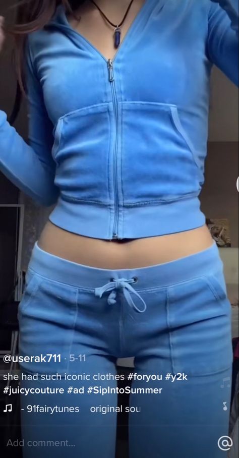 Juicy Couture Light Blue, Blue Juicy Tracksuit, Light Blue Tracksuit, Light Blue Juicy Couture Tracksuit, Y2k Blue Outfit, Blue Juicy Couture Tracksuit, Blue Juicy Couture, Juicy Tracksuit, Blue Tracksuit