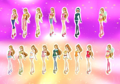 Outfits Valerie season 1+2 by FairyOfAir on DeviantArt Winx Club Season 2 Outfits, Winx Club Season 1 Outfits Oc, Season 8, Winx Club, Club Outfits, Season 1, Deviantart, Quick Saves, Art