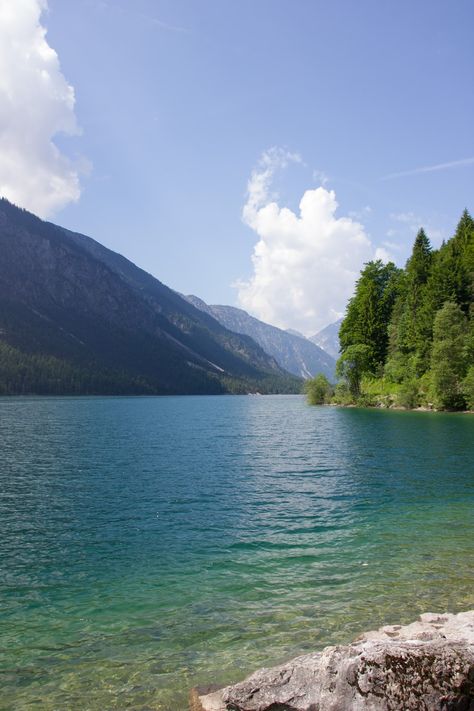 My European Exposure: Lake Plansee, Austria Plansee Austria, Lake Core, Southern Germany, Forest Core, Hey Handsome, Neuschwanstein Castle, Family Destinations, Aesthetic Nature, Nature Activities