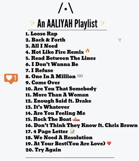 Aaliyah Songs, Playlist Icons, R&b Aesthetic, New Playlist, List Of Songs, Aaliyah Haughton, Dope Music, Sound Music, Love Songs Playlist