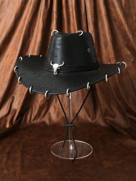 Cowboy Core, Dark Western, Cowboy Hat Bands, Leather Cowboy Hats, Museum Ideas, Cosplay Clothes, Fedora Hat Women, Chapeau Cowboy, Western Cowboy Hats