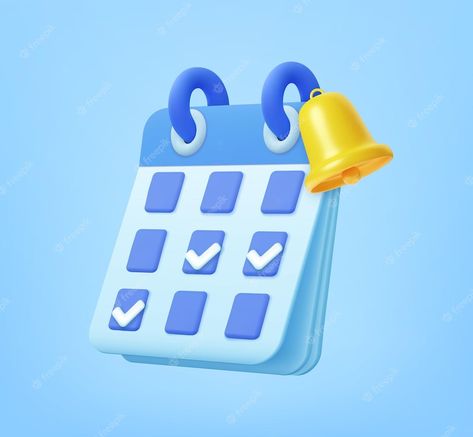 Premium Vector | Vector 3d calendar with check mark 3d Calendar, Blue Calendar, Calendar Vector, Mark Your Calendar, Channel Branding, Check Mark, 3d Icons, 3d Background, Ios App Icon