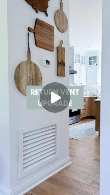 Liz Pacini | DIY Tutorials + Home Design on Instagram: "Comment “RETURN COVER” for the link 👇🏼  You guys!!! This was the perfect upgrade for our return vent cover from the 90’s! ✨ it is paintable too, but I like the white 😊 more install details saved to my IG highlights!  Follow @lizpacini for more easy DIYs like this! 👏🏻👏🏻👏🏻  #diyhome #returnvent #90shome #chantillylace #diyhomeprojects" Diy Air Vent Cover, Air Return Vent Cover Diy, Return Vent Cover Ideas, Return Air Vent Cover Ideas, Vent Covers Diy, Air Return Vent Cover, Wall Vent Covers, Return Air Vent, 90s Home