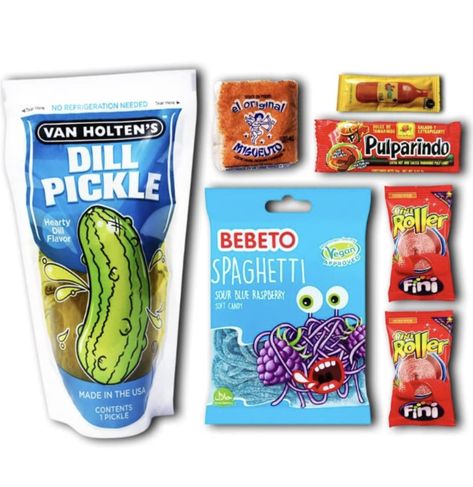 £7.99 pickle challenge #bestprice #tiktok #picklechallenge Pickle Kit, Chamoy Sauce, Vegan Spaghetti, Tiktok Challenge, Fruit Roll, Fruit Roll Ups, Soft Candy, Jolly Rancher, Viral Tiktok