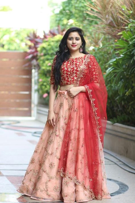 Long Blouse Lehenga, Wedding Winter Dress, Crop Top Wedding Dress Indian, Blouse Hand Embroidery, Pink Color Lehenga, Barat Dresses, Indian Gown, Lehenga And Blouse, Blouse Lehenga