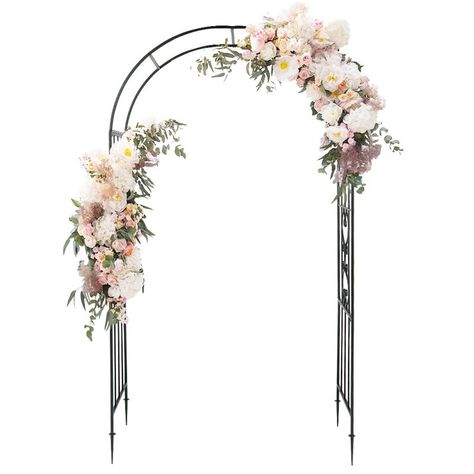 Arch Arbor, Iron Arch, Climbing Flowers, Gold Mirror Wall, Garden Arbor, Metal Arch, Iron Plant, Gazebo Pergola, Climbing Frame