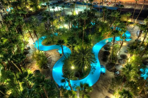 Best Las Vegas Hotels, River Pool, Lazy River Pool, Las Vegas Pool, Vegas Pools, Amazing Pools, Luxury Swimming Pools, Village Resort, Lazy River