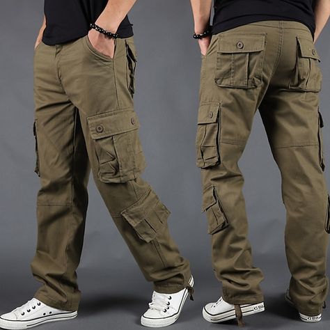 Cargo Pant For Men, Best Cargo Pants For Men, Six Pocket Pants Men, Men’s Cargo Pants Styles, How To Style Cargo Pants Men, Cargo Style Men, Men’s Pants, Nerdy Outfits Men, Mens Cargo Pants Outfit