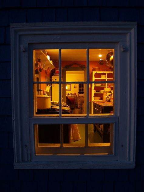 I love this view. Golden lights, from the outside looking in.... Looking In Window From Outside, Looking Into A Window From Outside, Outside Looking In, Front Of House Windows, Windows From Outside, Light Through Window, Window From Outside, Halloween Makeup For Kids, Night Window