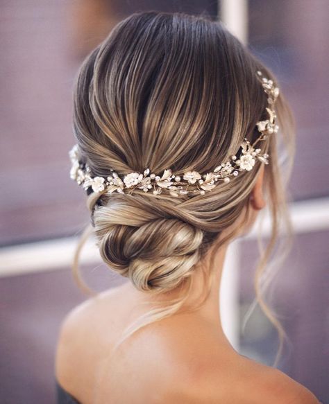 Bridal side bun