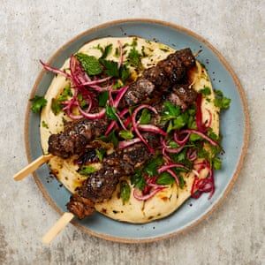 Sumac Onions, Dried Lime, Yotam Ottolenghi Recipes, Middle East Food, Ottolenghi Recipes, Middle East Recipes, Beef Skewers, Spiced Rice, Middle Eastern Dishes