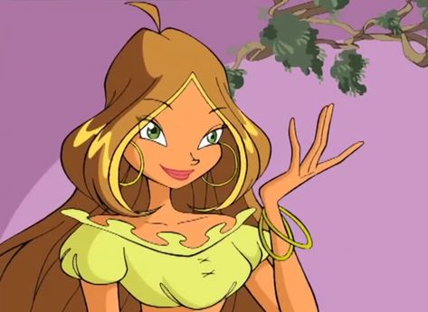 Cartoon Girl, A Cartoon, Winx Club, Blonde Hair, Blonde, Green, Hair