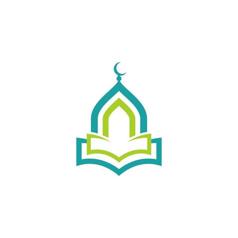 islamic school Vector icon design Islamic School, Mosque Vector, School Vector, Logo Hipster, Family Vector, Islamic Calligraphy Painting, Kids Vector, Logo Gallery, Calligraphy Painting