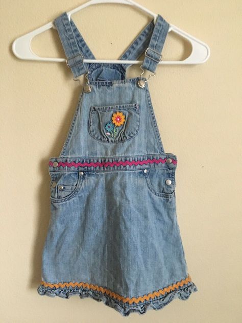 Vintage Kids Clothes, Clothes Vintage, Denim Overall Dress, Hanna Andersson, Overall Dress, Future Baby, Aesthetically Pleasing, First Class, Overall Shorts