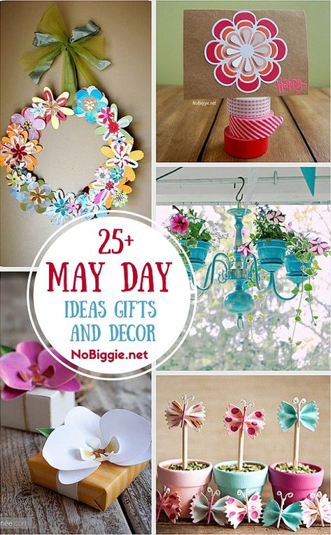 25+ May Day ideas - ways to celebrate May Day and Spring with gifts and decor May Day Crafts, May Day Basket Ideas, May Day Ideas, Cute Gift Ideas For Friends, May Day Traditions, May Baskets, May Day Baskets, Painted Tin Cans, May Crafts