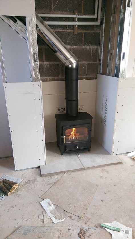 Warm Knights Ltd - Wood Burning Stove Installations in Worcestershire | Gallery False Chimney Breast, Chimney Design, Stove Installation, Build A Fireplace, Multi Fuel Stove, Chimney Breast, Log Burner, Wood Burner, Wood Burning Stove