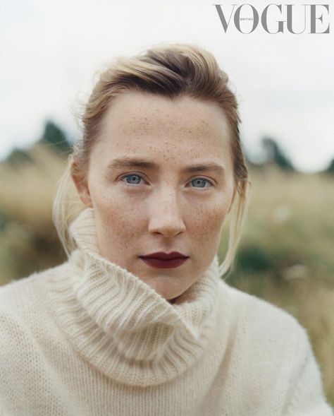 Cream Turtleneck, Lady Macbeth, Saoirse Ronan, Scottish Actors, Ralph Lauren Collection, Vogue Magazine, British Vogue, Celebrity Photos, Editorial Fashion