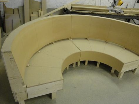 Bay Seating, Curved Banquette Seating, Seating Booth, Sofa Structure, Banquette Seating Restaurant, Seating Restaurant, Curved Banquette, Kitchen Booth, Booth Seating In Kitchen