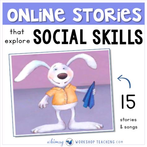 Social Skills Group Activities, Preschool Social Skills, Social Skills Videos, Social Skills Games, Social Skills Lessons, Animated Stories, Social Skills For Kids, Social Emotional Activities, Online Stories