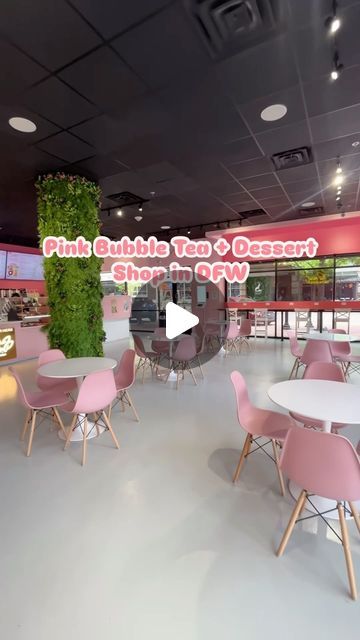 Boba Tea Store Design, Bubble Tea Shop Interior, Boba Tea Shop Aesthetic Interior, Bubble Tea Shop Design Interior, Bubble Tea Shop Exterior, Dallas Food, Dallas Restaurants, Bubble Tea Shop, Restaurant Marketing