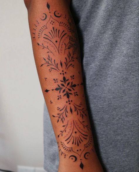 Ornamental Arm Tattoos For Women, Ornamental Elbow Tattoo, Ornamental Shin Tattoo, Ornamental Tattoo Wrist, Ornamental Tattoo Shoulder, Ornamental Tattoo Leg, Shoulder Ornamental Tattoo, Ornamental Forearm Tattoo, Ornamental Tattoo Design Arm