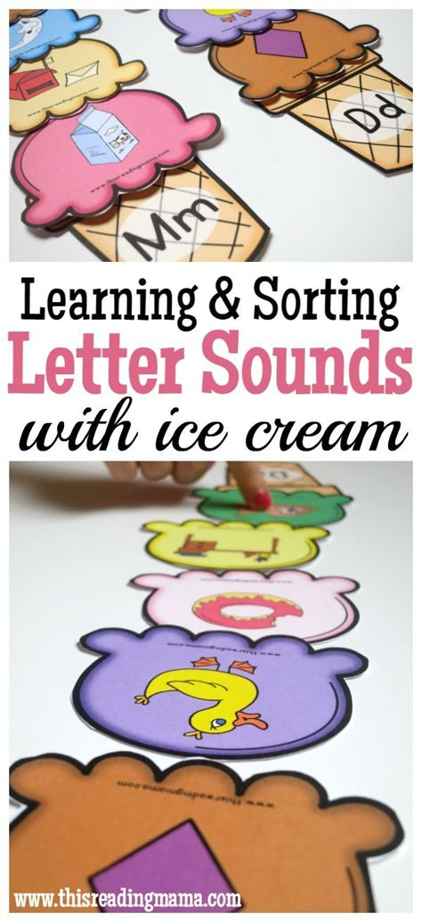 Beginning Letter Sounds, Letter Sound Activities, Letter Games, Preschool Literacy, File Folder Games, Kindergarten Ela, Creative Curriculum, Literacy Stations, Folder Games