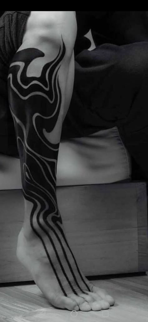 Stripe Tattoo, Cyberpunk Tattoo, M Tattoos, Bike Tattoos, Blackout Tattoo, Snake Tattoo Design, Spiritual Tattoos, Space Tattoo, Memorial Tattoos