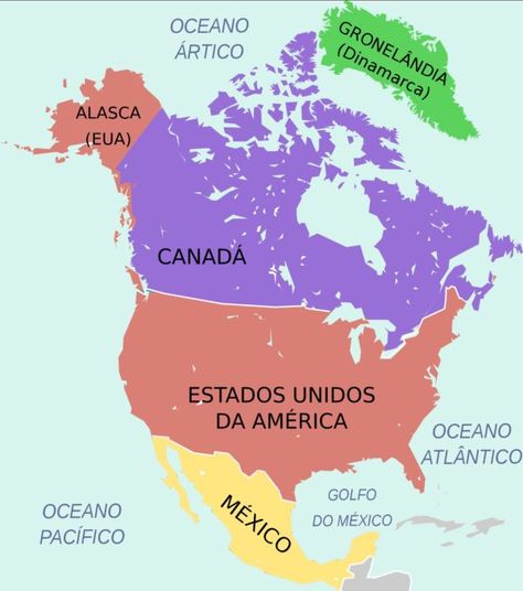 mapa-de-america-mapa-america-norte Pinterest Marketing Manager, Denmark Travel, Pictorial Maps, Spanish Speaking Countries, America Map, Country Names, Iphone Homescreen Wallpaper, How To Speak Spanish, Countries Of The World