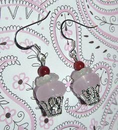 Beaded Cupcake, Cupcake Earrings, Anting Manik, Jewerly Making, Earrings Design, Homemade Jewelry, Holiday Jewelry, Diy Schmuck, Beads And Wire