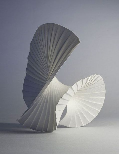 Motion Pleat | Paper Art Sculptures by Richard Sweeney Richard Sweeney, Architecture Origami, Sculpture Paper, Origami Architecture, Paper Art Sculpture, Folding Origami, 3d Studio, Paper Folding, Sculpture Installation