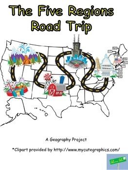 Road Trip Theme, Traveling Usa, Geography Project, Third Grade Social Studies, Regions Of The United States, Us Regions, Geography Activities, Social Studies Unit, 4th Grade Social Studies