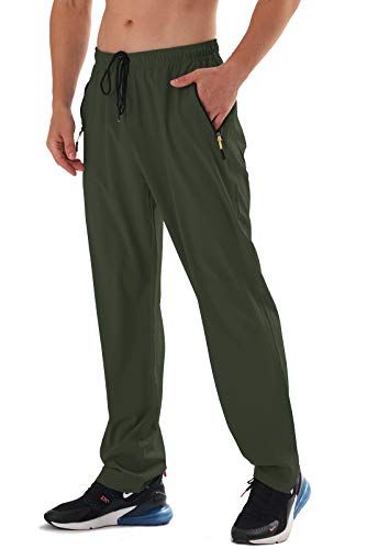 AIRIKE Men's Elastic Waist Hiking Pants Water Resistant Quick-Dry Lightweight Outdoor Sweatpants with Zipper Pockets Hiking Winter, Winter Trousers, Waterproof Pants, Shed Light, Waterproof Coat, Winter Hiking, Mens Cargo, Hiking Pants, Athletic Pants