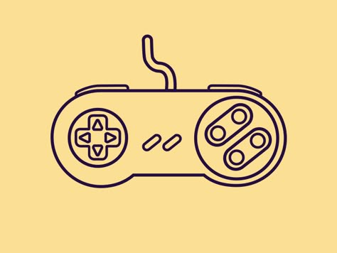 Super Nintendo Controller by RIKARD RÖHR Super Nintendo Controller, Snes Controller, Nintendo Tattoo, Nintendo Controller, Controller Design, Geometric Tattoo Design, Minimalist Tattoos, Dope Cartoon Art, School Games