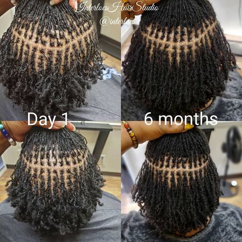 Microlocs Size Chart, Loc Sizes, Microloc Journey, Braid Locs, Loc Colors, 4b Natural Hair, Box Braids Tutorial, Natural Locs, Blonde Style