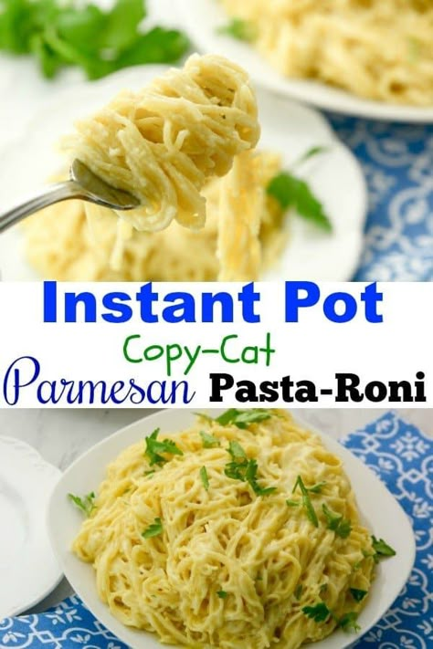 Parmesan Angel Hair Pasta, Pasta Roni Recipes, Instant Pot Beef And Broccoli, Pasta Roni, Instant Pot Pasta Recipe, Electric Pressure Cooker Recipes, Beef And Broccoli, Parmesan Pasta, Angel Hair Pasta