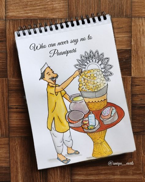 Funny Art Prints, Easy Mandala Drawing, Pani Puri, Easy Cartoon Drawings, Mandala Art Therapy, Simple Mandala, Meaningful Drawings, Creative Drawing Prompts, Mandala Art Lesson