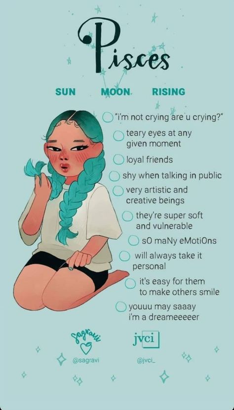 Pisces Fanart, Pisces Zodiac Facts, Scorpio Moon Sign, Pisces Core, Pisces Sun Sign, Pisces Aesthetic, Positive Personality Traits, Moon Pisces, Ascendant Sign