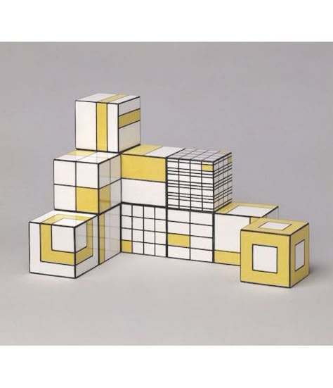 12 Cubes, Glenys Barton, 1970. Via AQQ. 1970 Toys, London Architecture, China Set, 3d Modelle, Christmas 2016, Sculpture Installation, Victoria And Albert, Victoria And Albert Museum, Mellow Yellow