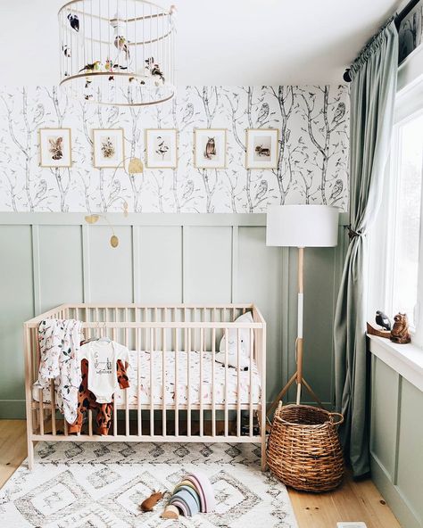 Whimsical garden nursery, Gender neutral nursery decor, green wall nursery, girls bedroom, boys bedroom, kids bedroom decor Baby Nursery Inspiration, Baby Room Themes, Nursery Room Design, Girl Nursery Room, Baby Room Inspiration, Baby Boy Room Nursery, Nursery Room Inspiration, Baby Room Design, Nursery Baby Room