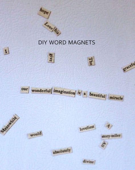 Fridge Magnets Words, Aesthetic Fridge Magnets, Word Magnets, Funny Sentences, Drawing Planner, History Of Literature, I Can Do It Myself, Diy Magnets, Word Board