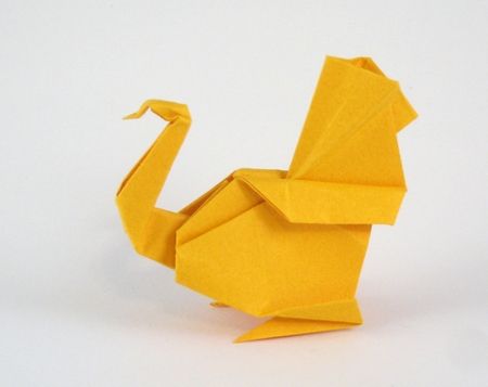 origami turkey Origami Rat, Origami Turkey, Origami Fan, Origami Horse, Animal Origami, Turkey Easy, Origami Mobile, Diy Fall Crafts, Origami Paper Folding