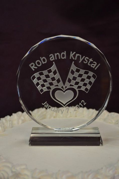 Racing Wedding, Car Themed Wedding, Theme Wedding Ideas, Crystal Cake Topper, Sports Themed Wedding, Crystal Cake, Camo Wedding, Travel Car, Personalized Napkins