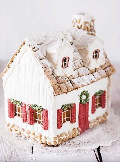 See In, Homemade Gingerbread House, Cool Gingerbread Houses, Gingerbread House Parties, Make A Gingerbread House, Gingerbread House Designs, Gingerbread House Cookies, Gingerbread Party, Cookie House