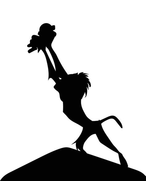 King Silhouette, Disney Silhouette Art, Disney Font Free, Deco Disney, Lion King Party, Lion King Baby Shower, Lion King Baby, Lion King Cakes, Lion King Birthday