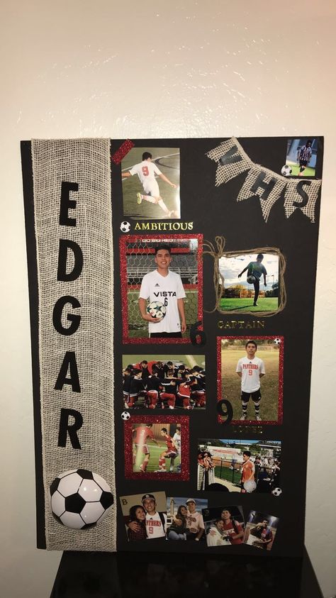 soccer senior night poster idea for boyfriend or best friend. #soccer #seniornight #boyfriend #soccerseniornight #diy Senior Night Poster Soccer, Soccer Senior Night Posters, Senior Night Poster, Night Volleyball, Senior Night Football, Soccer Senior Night, Softball Posters, Volleyball Senior Night, Basketball Senior Night