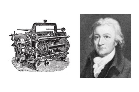 Edmund Cartwright was born in April 24, 1743, in Marnham, Nottinghamshire, England, and died the 30th of October, 1823, in Hastings, Sussex. He was the inventor of the first wool-combing machine, and of the predecessor of the modern power loom. The power loom is a mechanized loom, an instrument used for weaving cloth. Nottinghamshire England, Born In April, Fiber Arts, Power Loom, Fiber Art, Loom, The Modern, Weaving, England